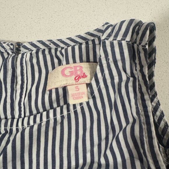 GB Girls Toddler Girl 5T Striped Blouse 100% Cotton - Picture 2 of 6